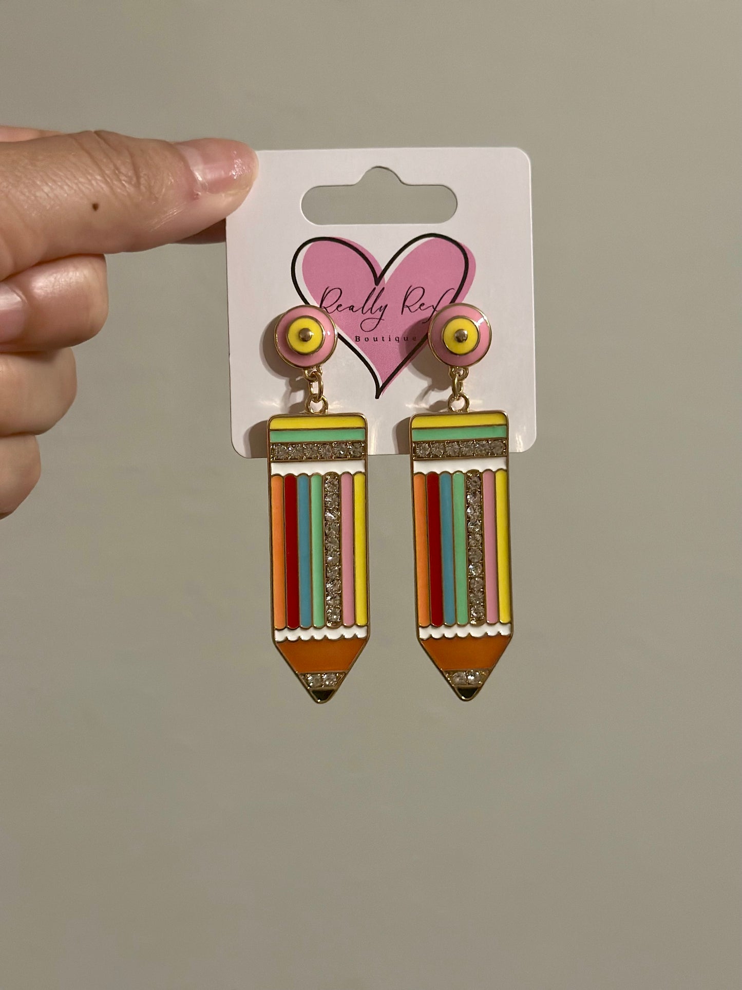 Colorful Pencil Earrings