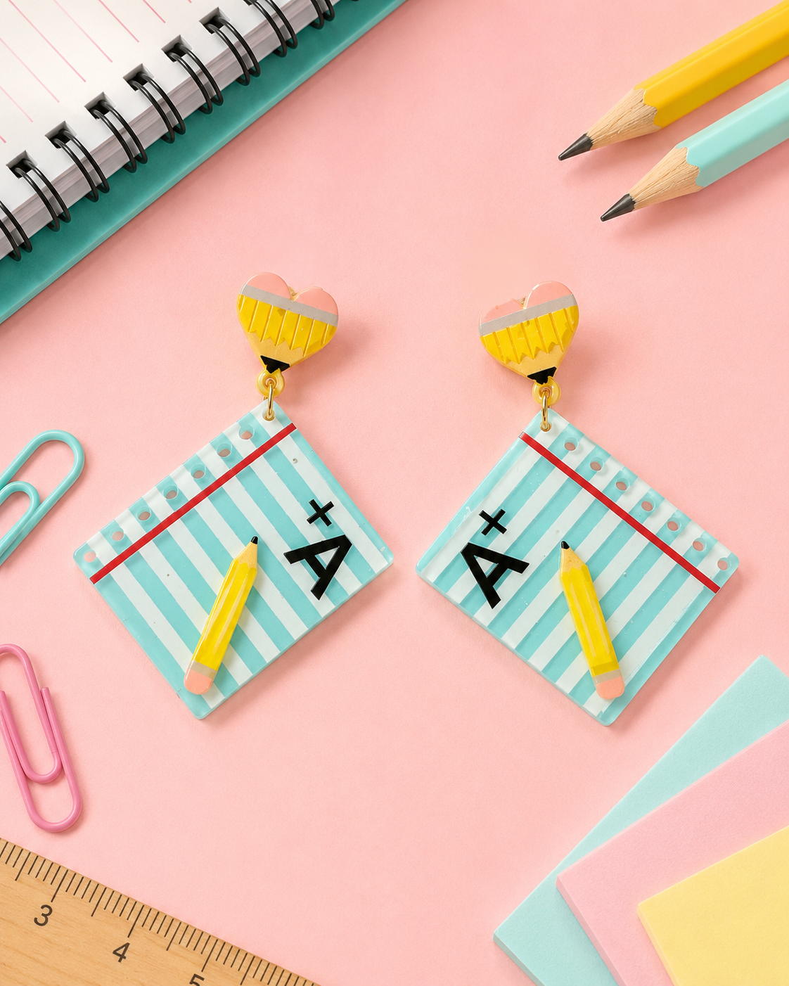 Pencil And Paper Earrings
