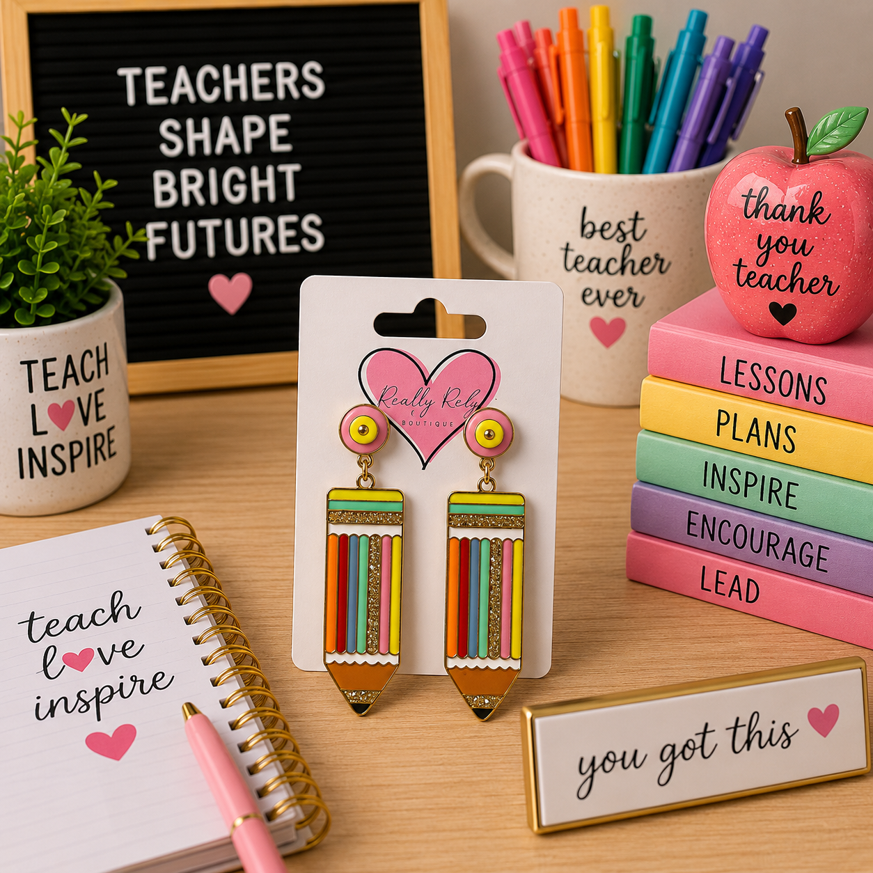 Colorful Pencil Earrings