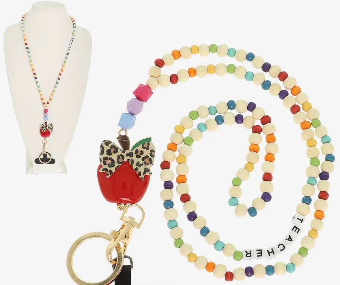 Beaded Teacher Lanyards