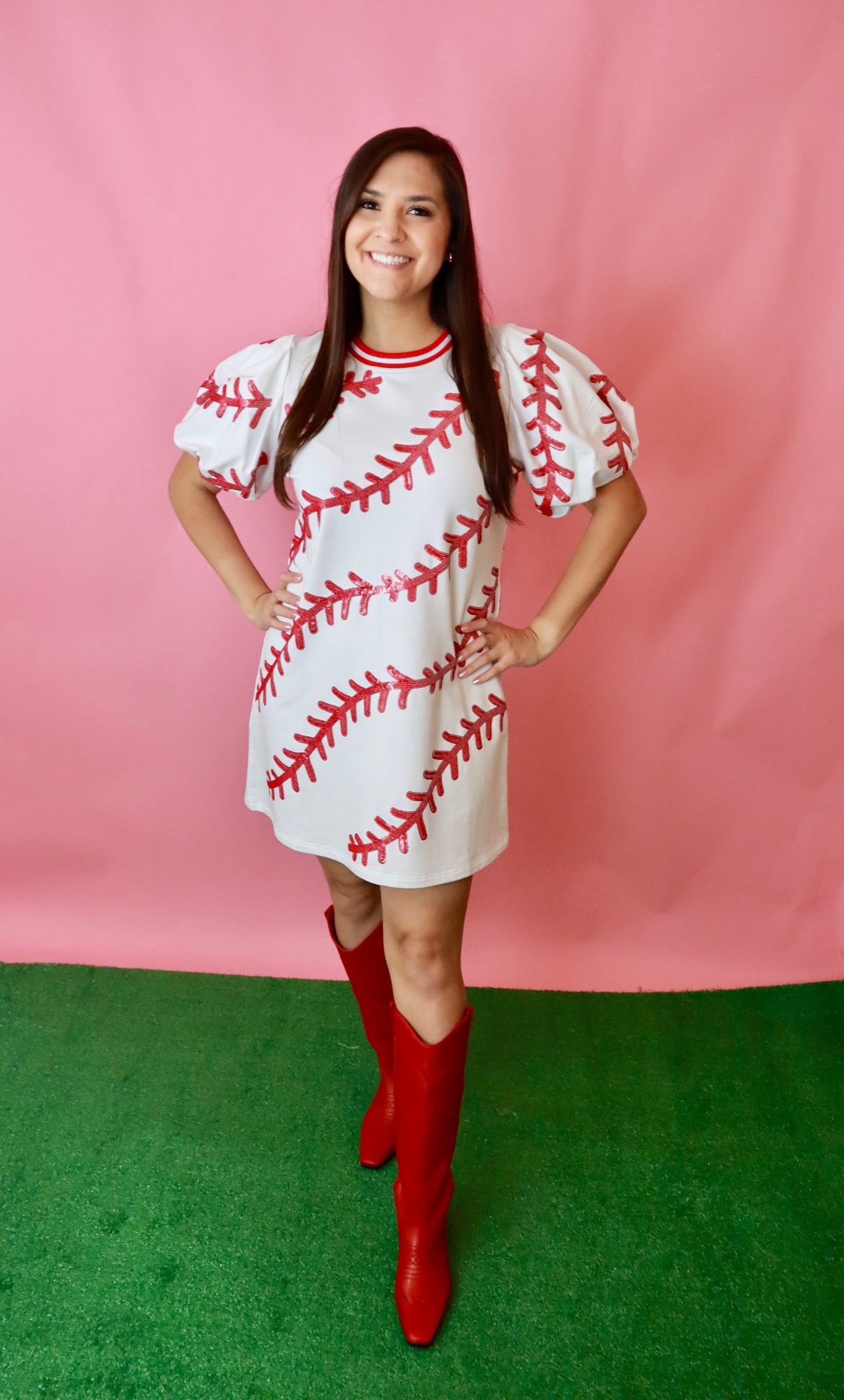 Sequin Baseball Dress