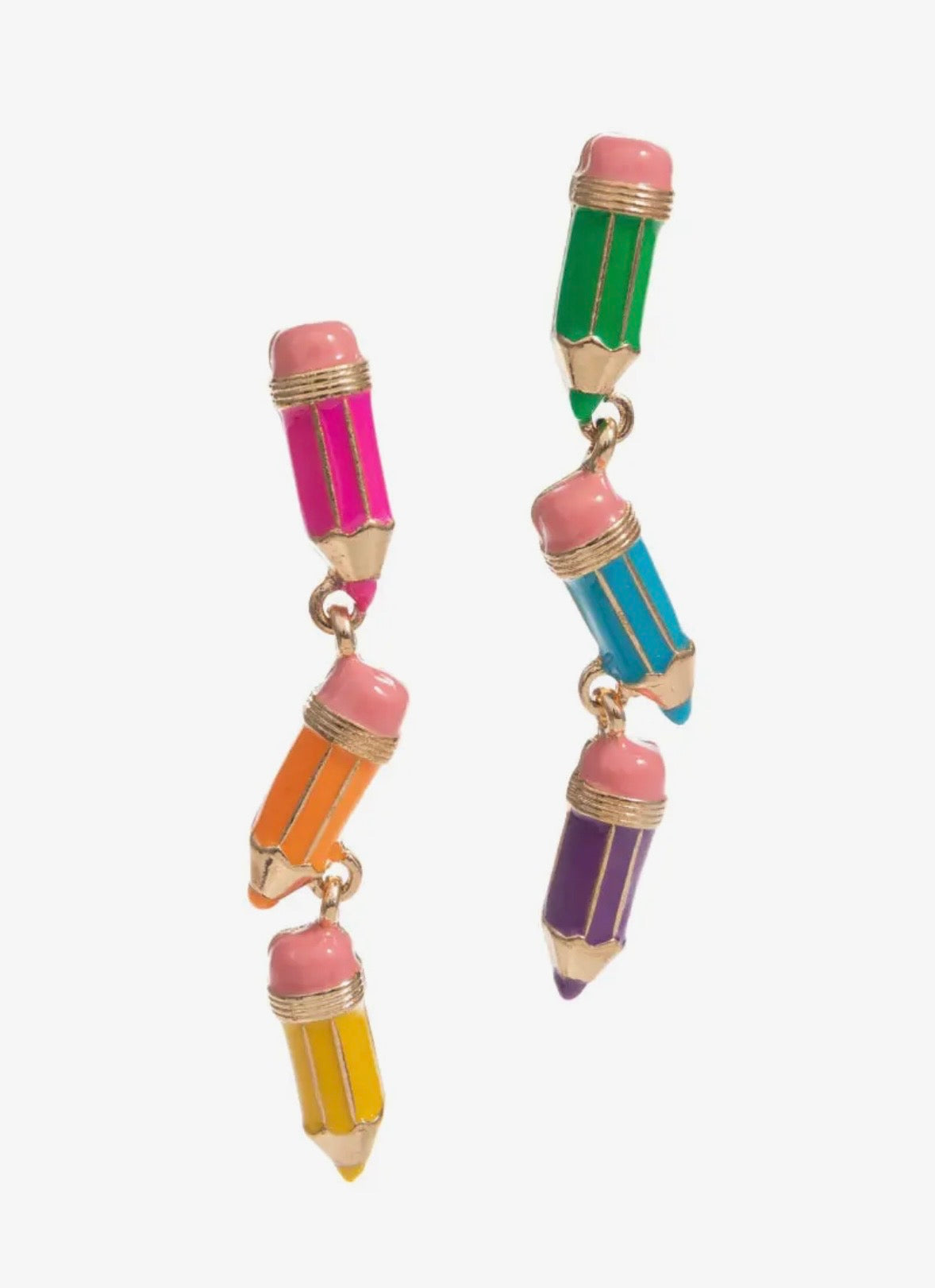 Colorful Pencil Earrings