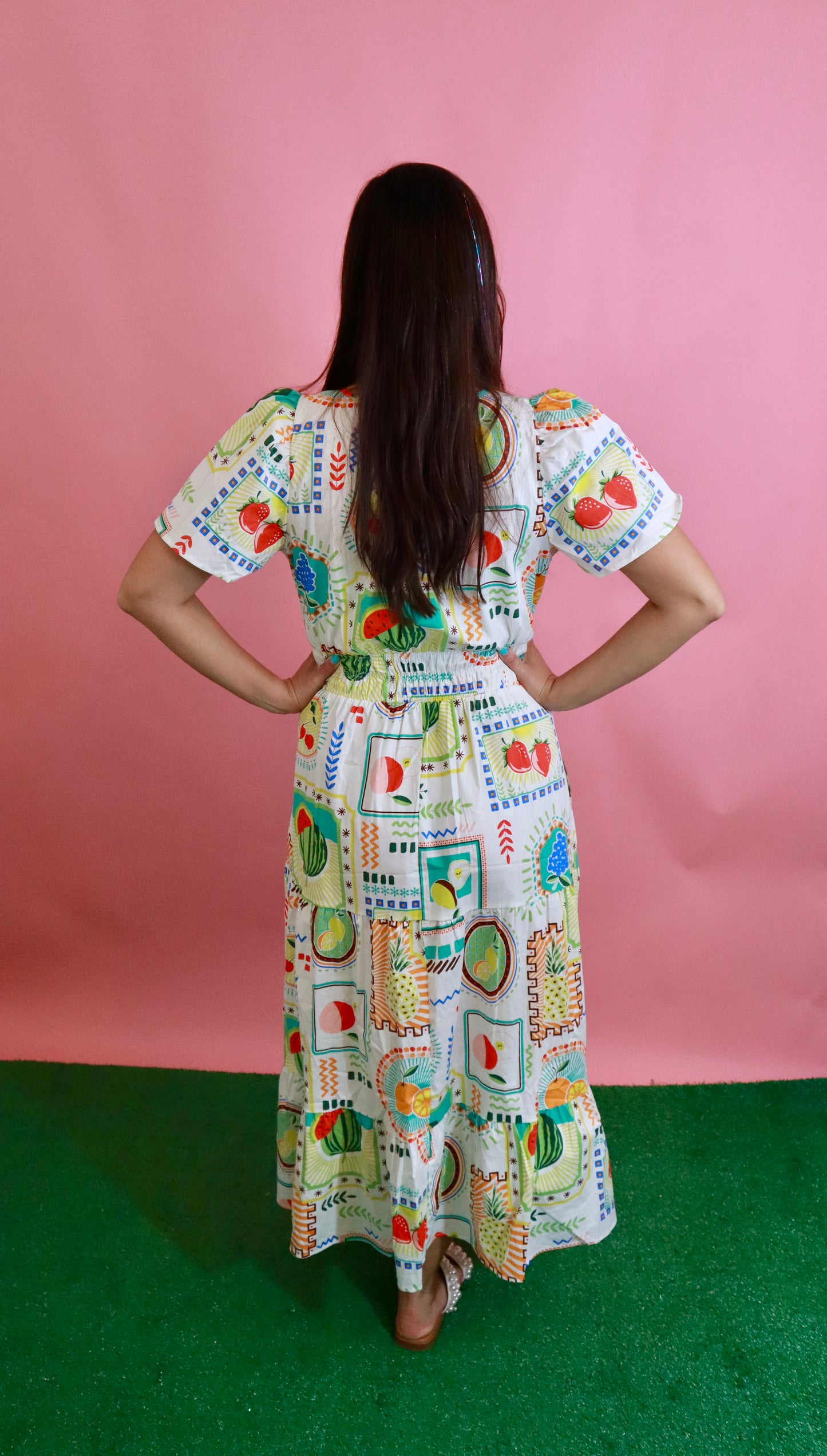Fruit Midi Dress