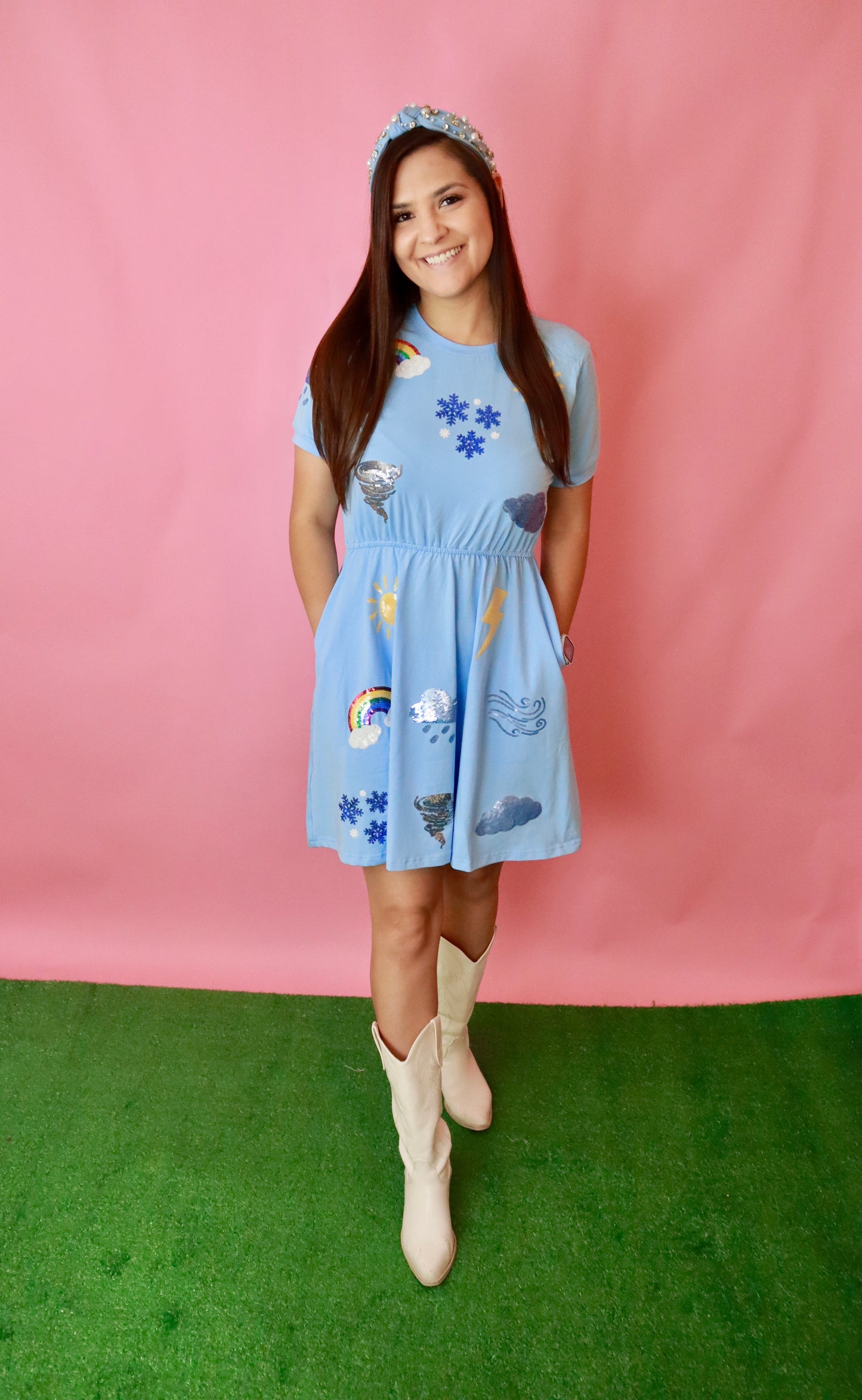 Weather Sequin Dress