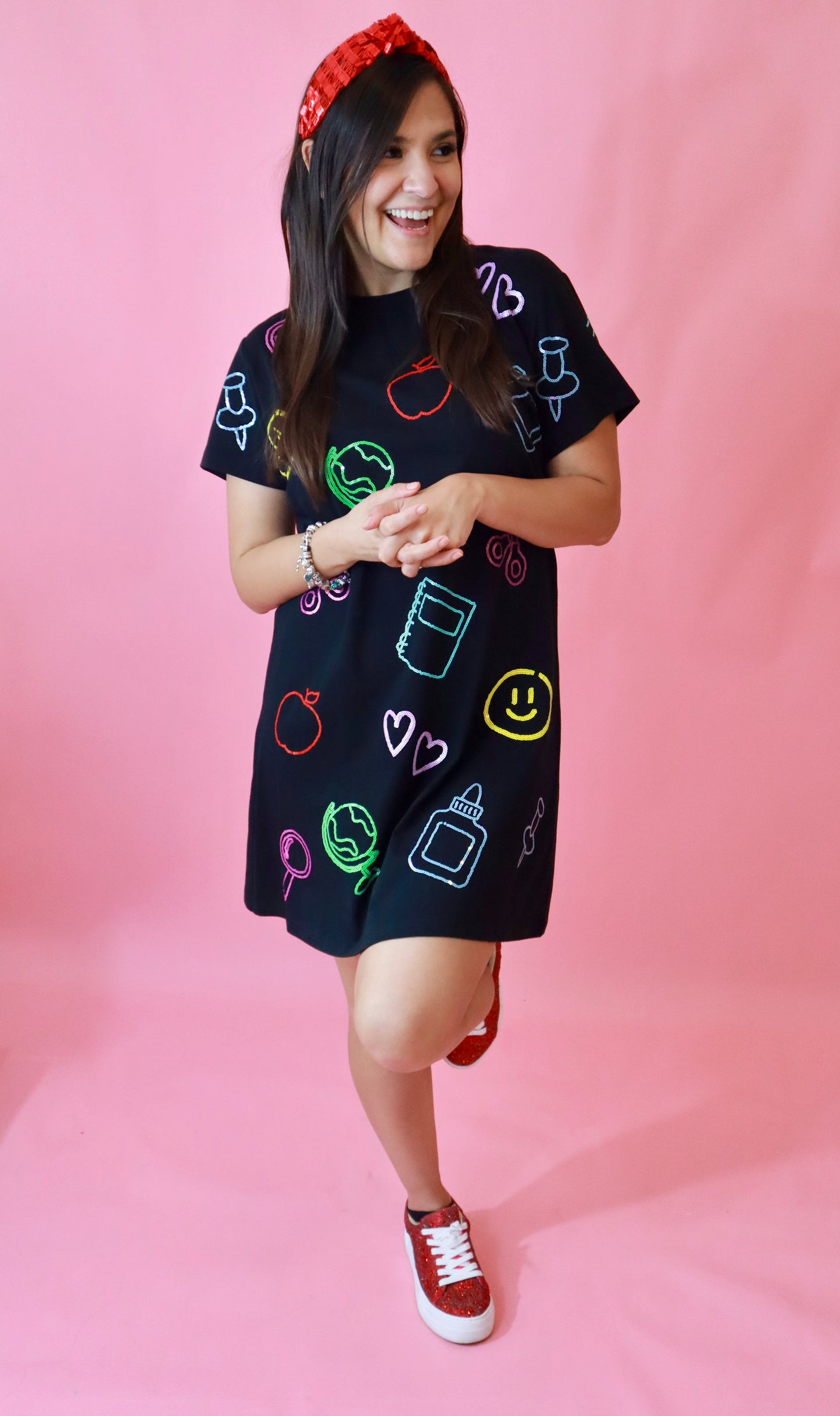 Sequin Teacher Dress