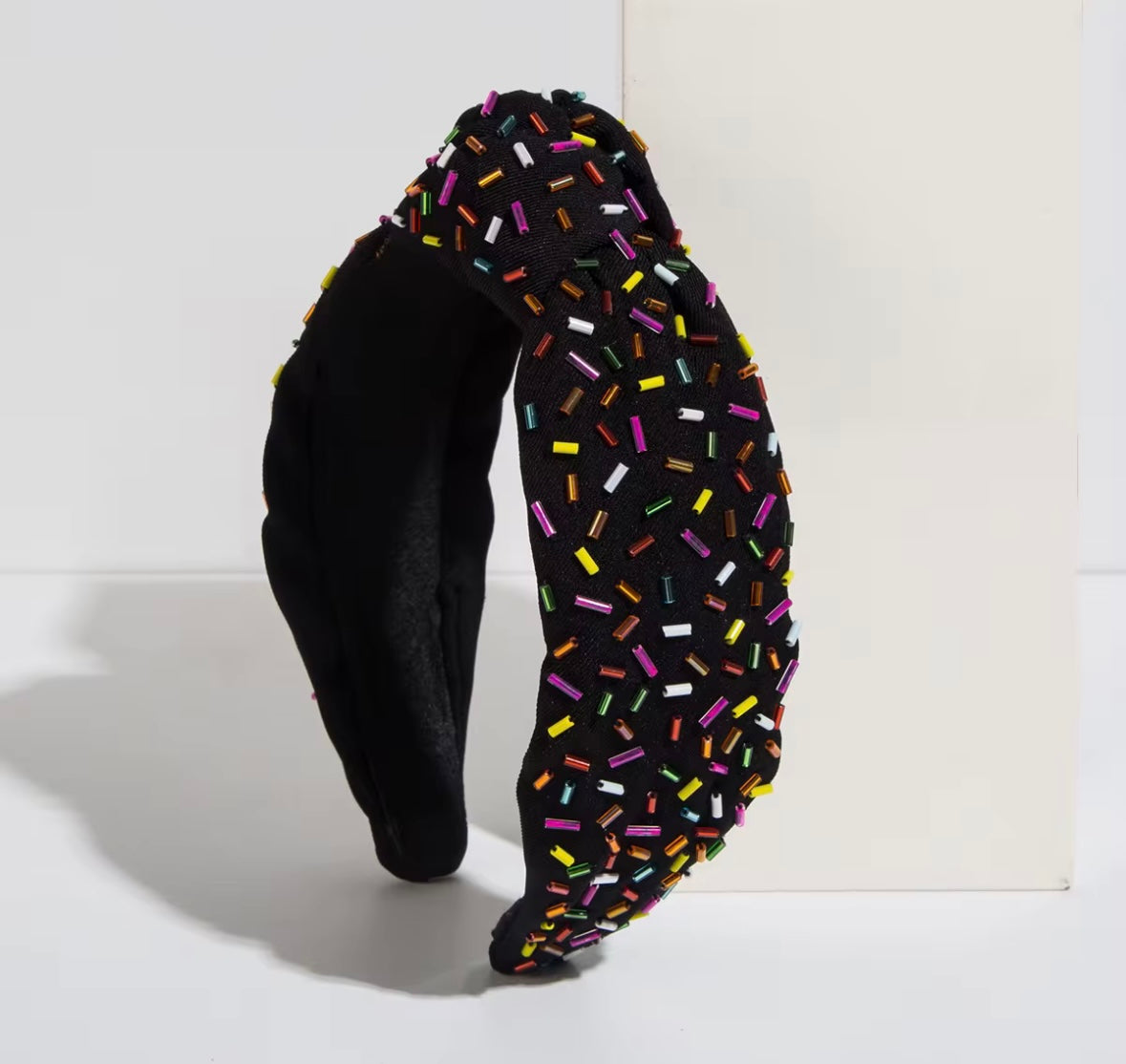 Sprinkle Beaded Knot Headband
