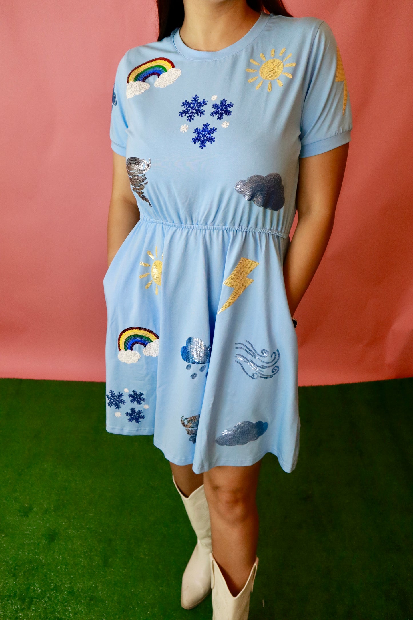 Weather Sequin Dress