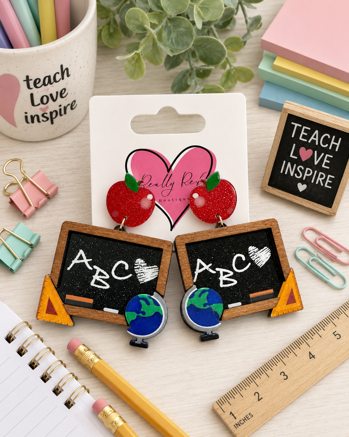 ABC Blackboard Earrings