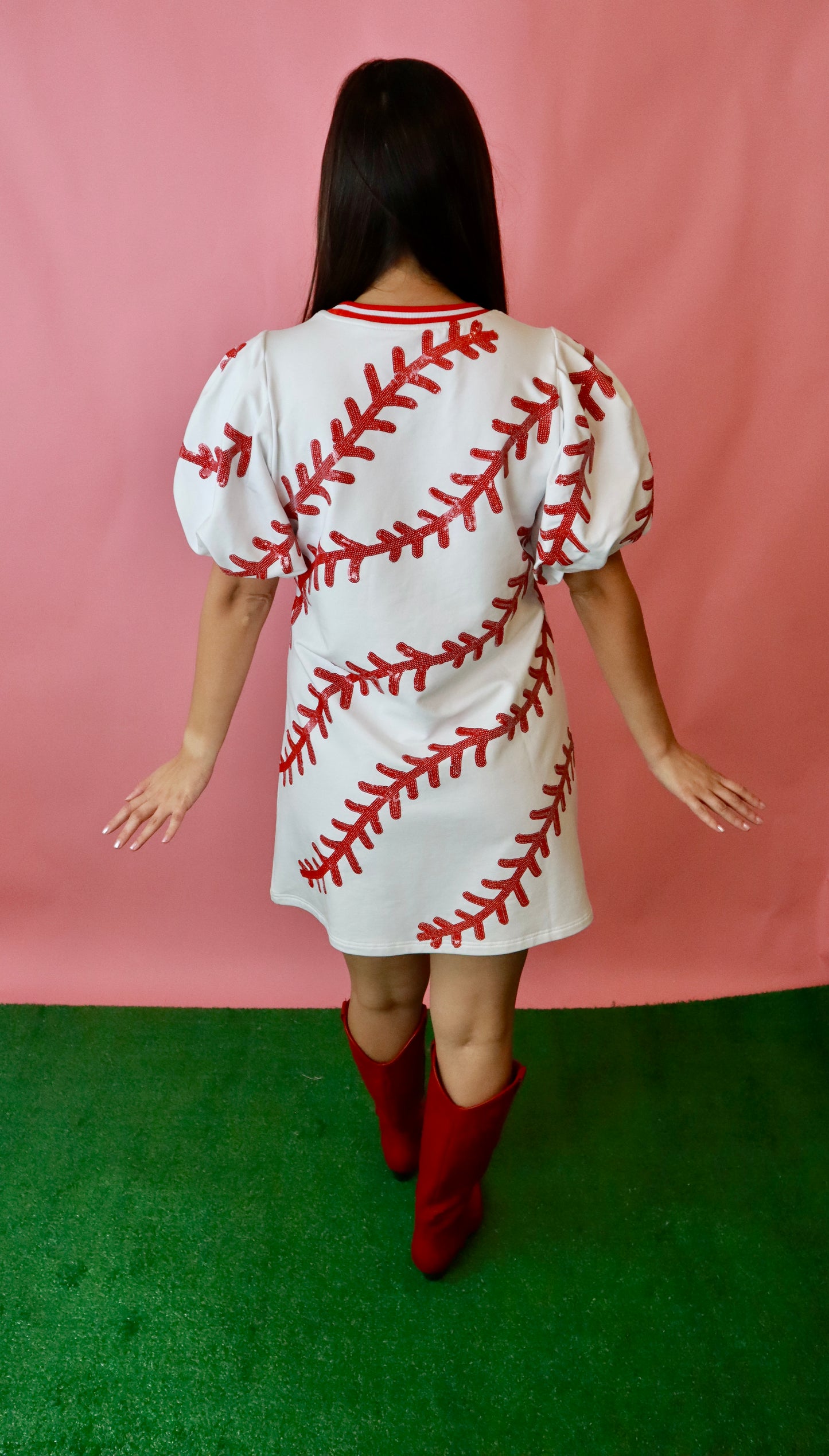Sequin Baseball Dress