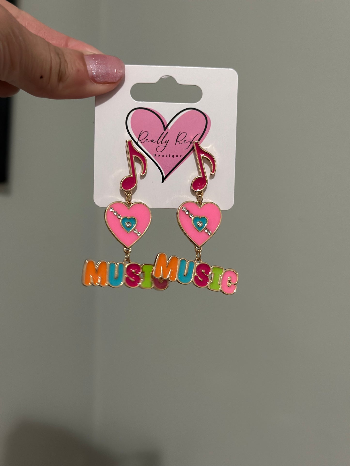 Colorful Music Earrings
