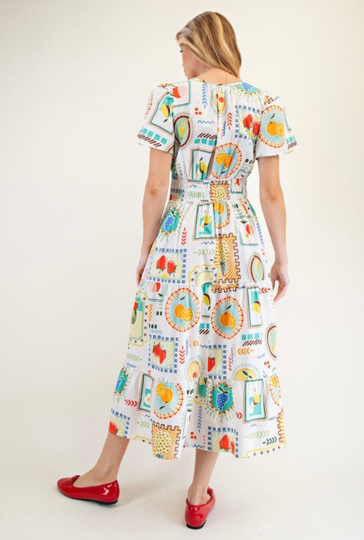 Fruit Midi Dress