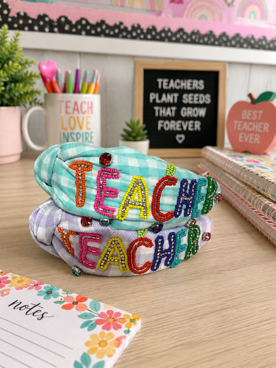 Pastel Plaid Headbands