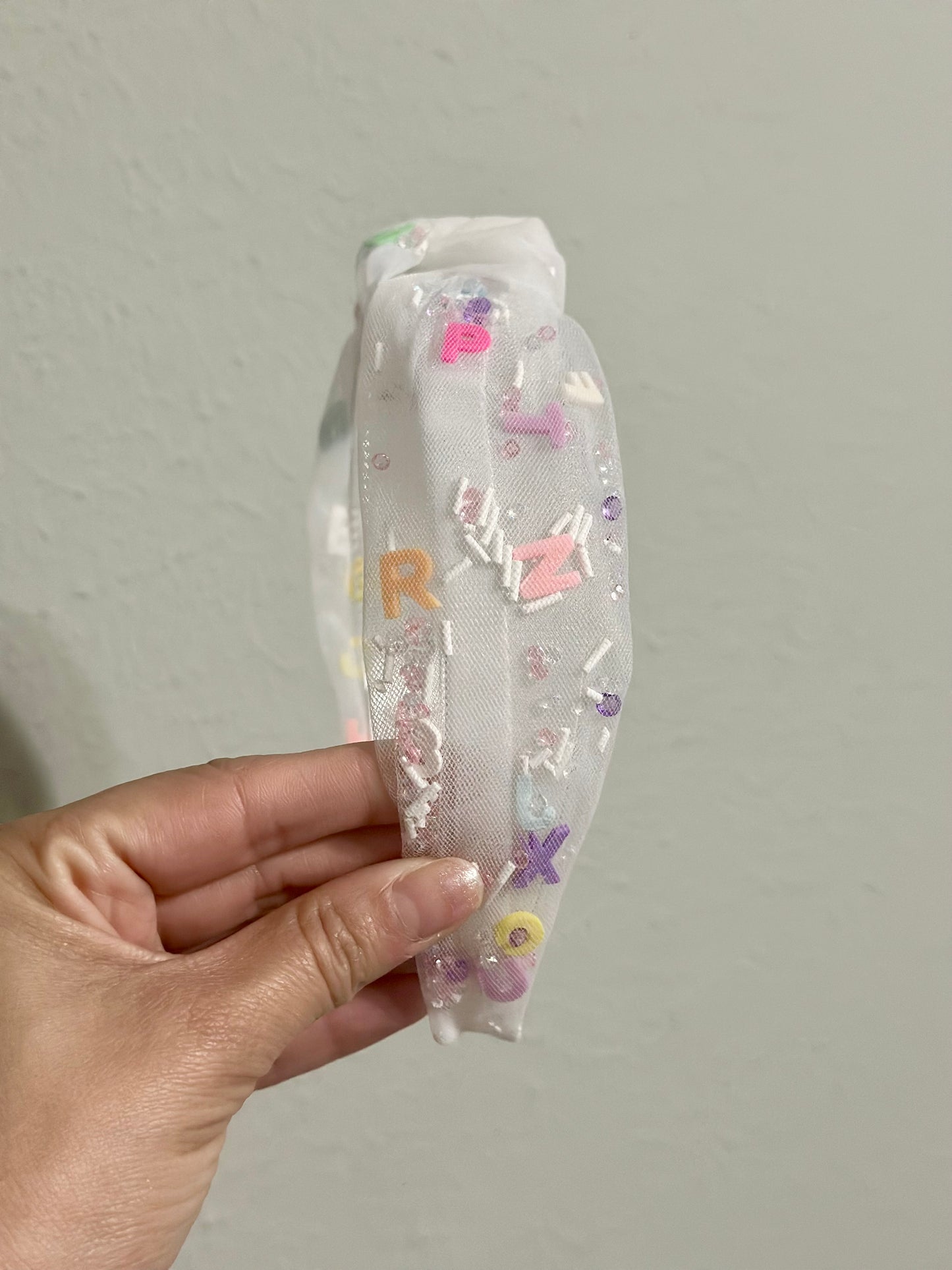 Alphabet Confetti Headband