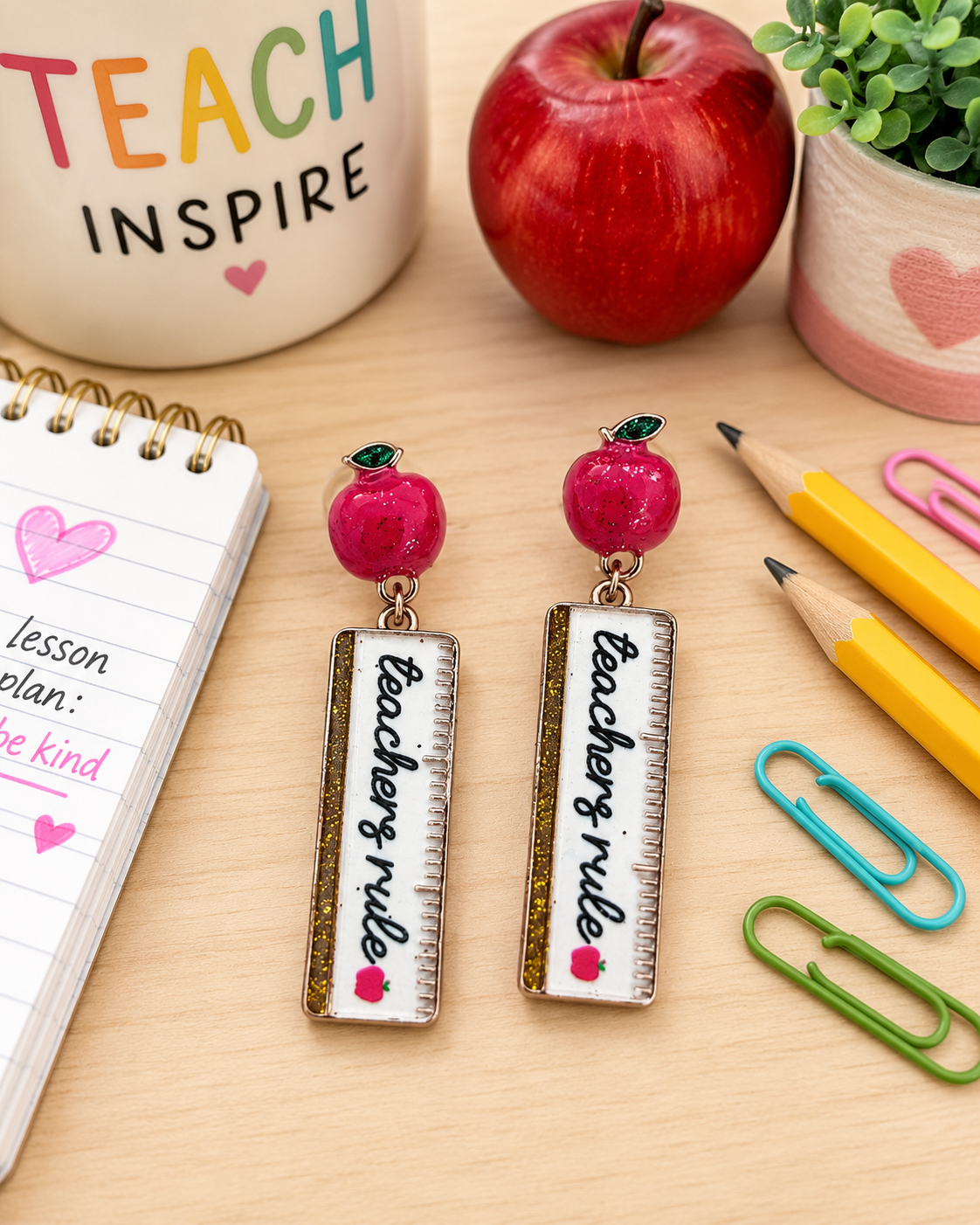 Teachers Rule Earrings