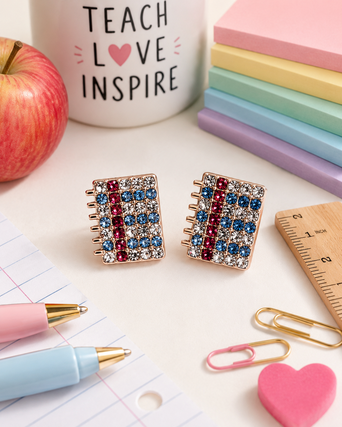 Sparkle Notebook Paper Studs