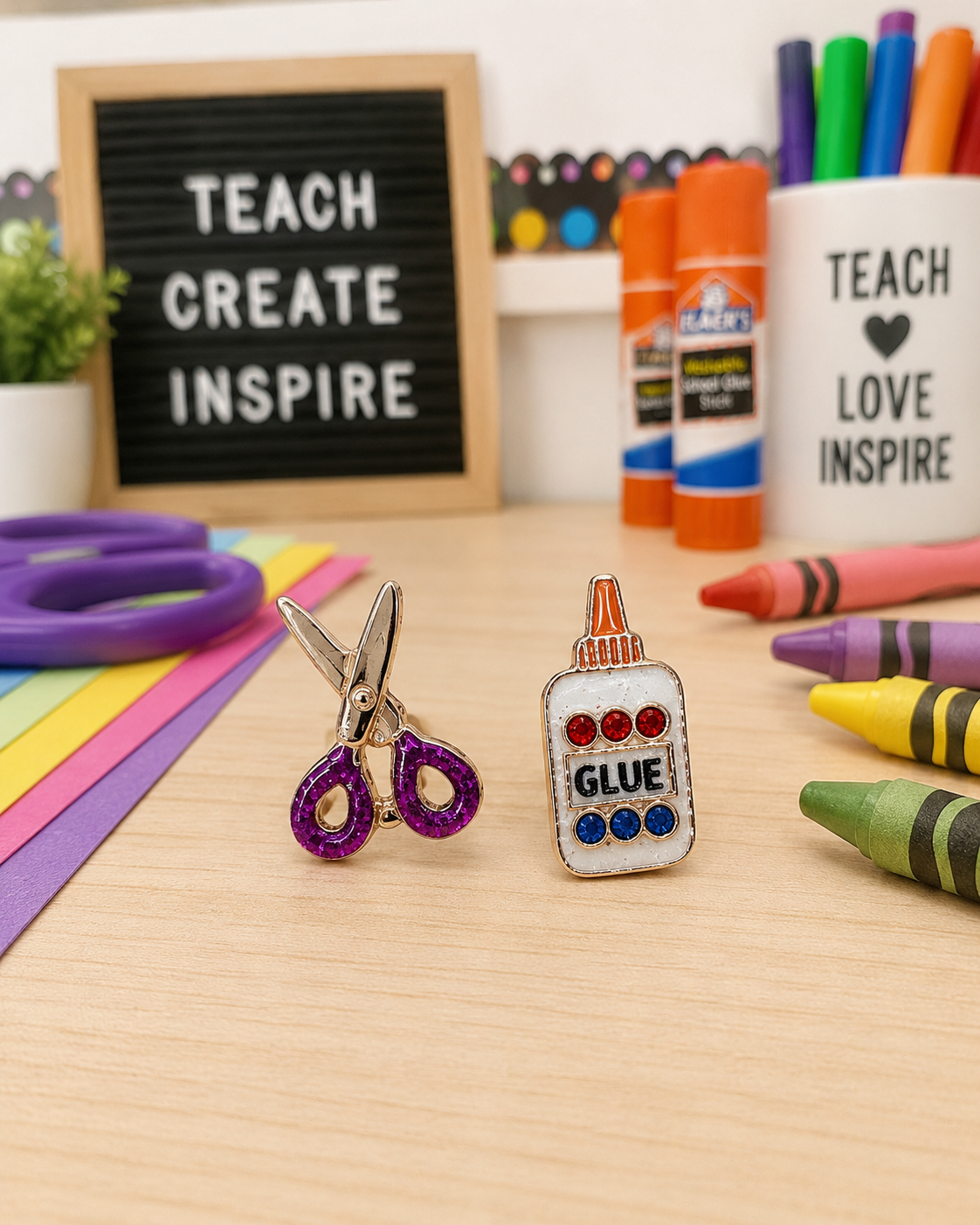 Scissors and Glue Studs