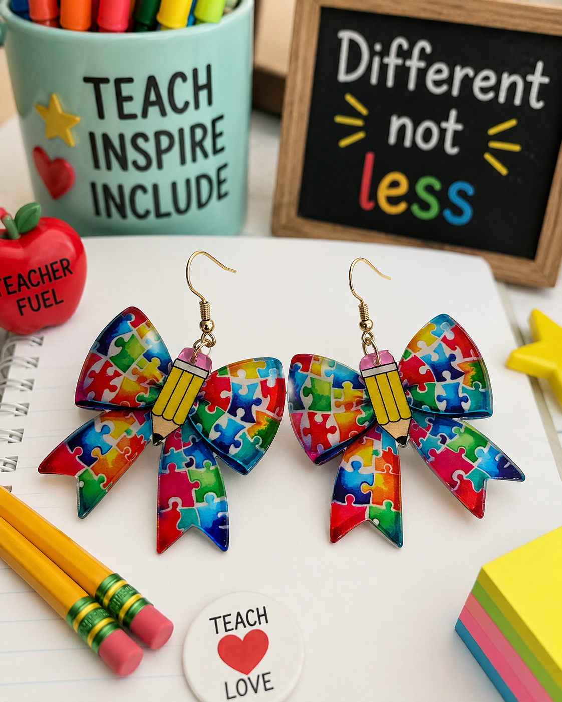 Puzzle Bow Earrings