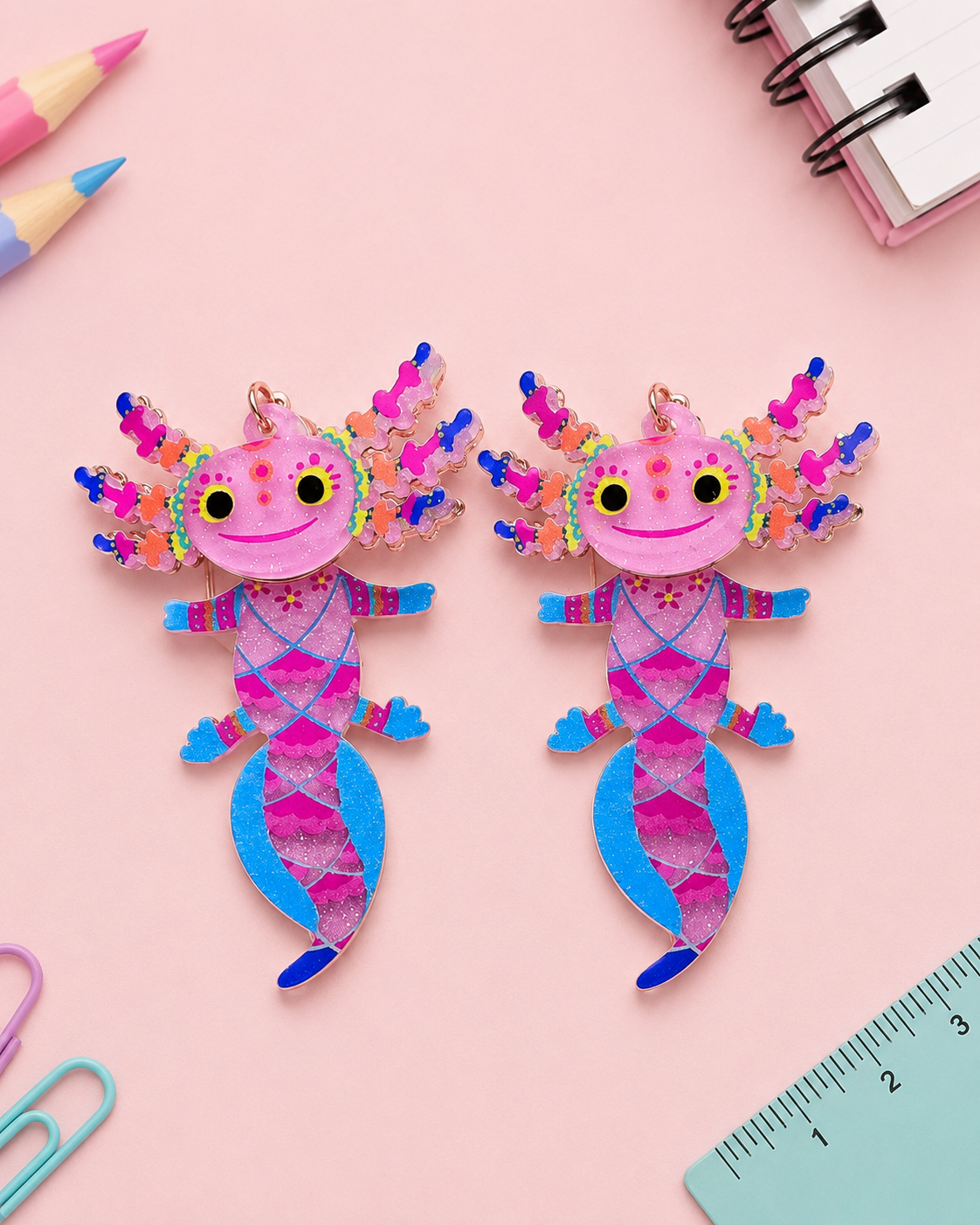 Axolotl Earrings