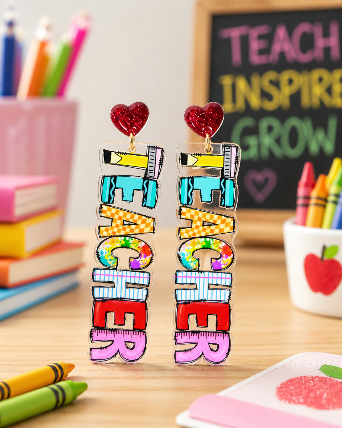 Teacher Themed Earrings