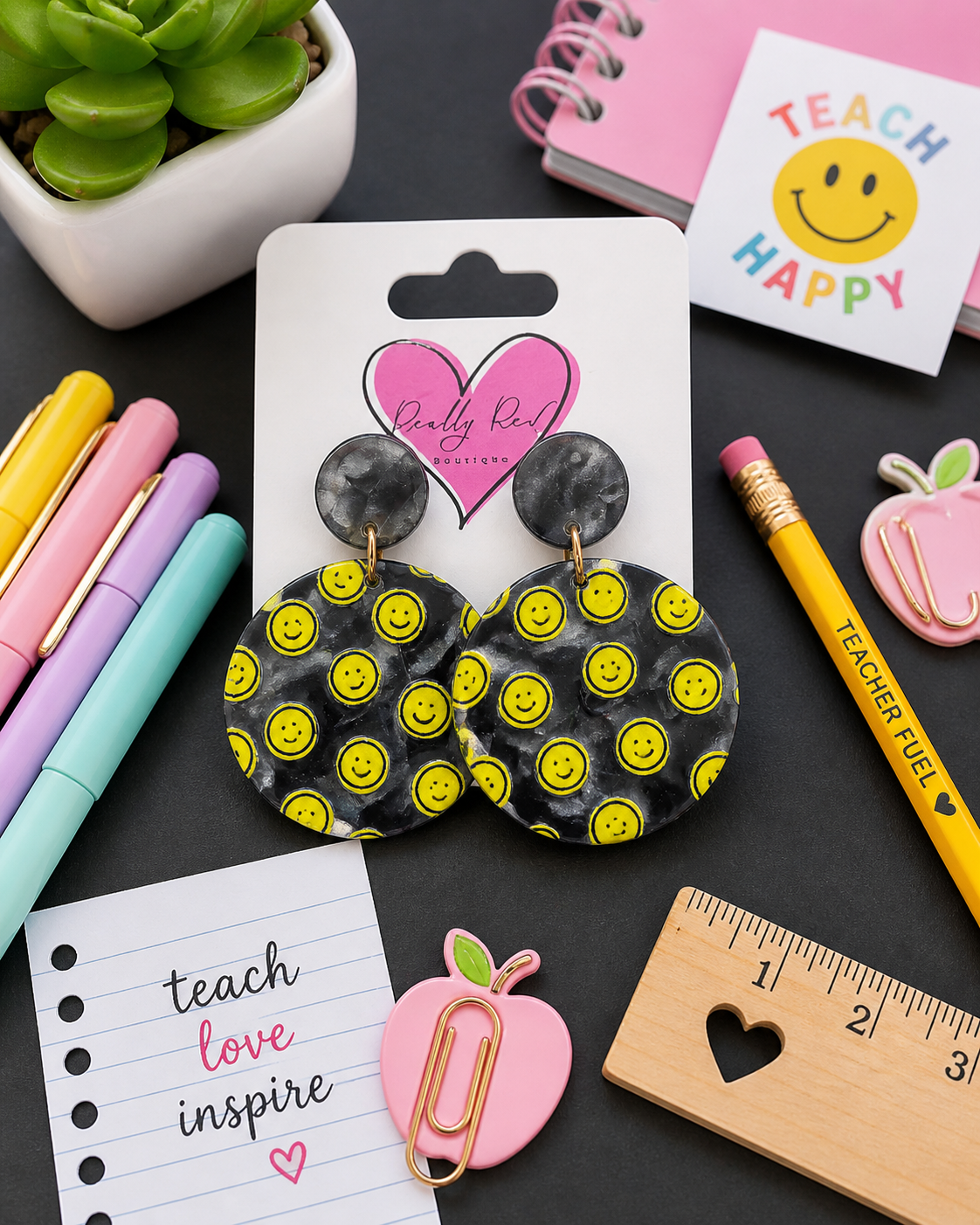 Smiley Face Earrings