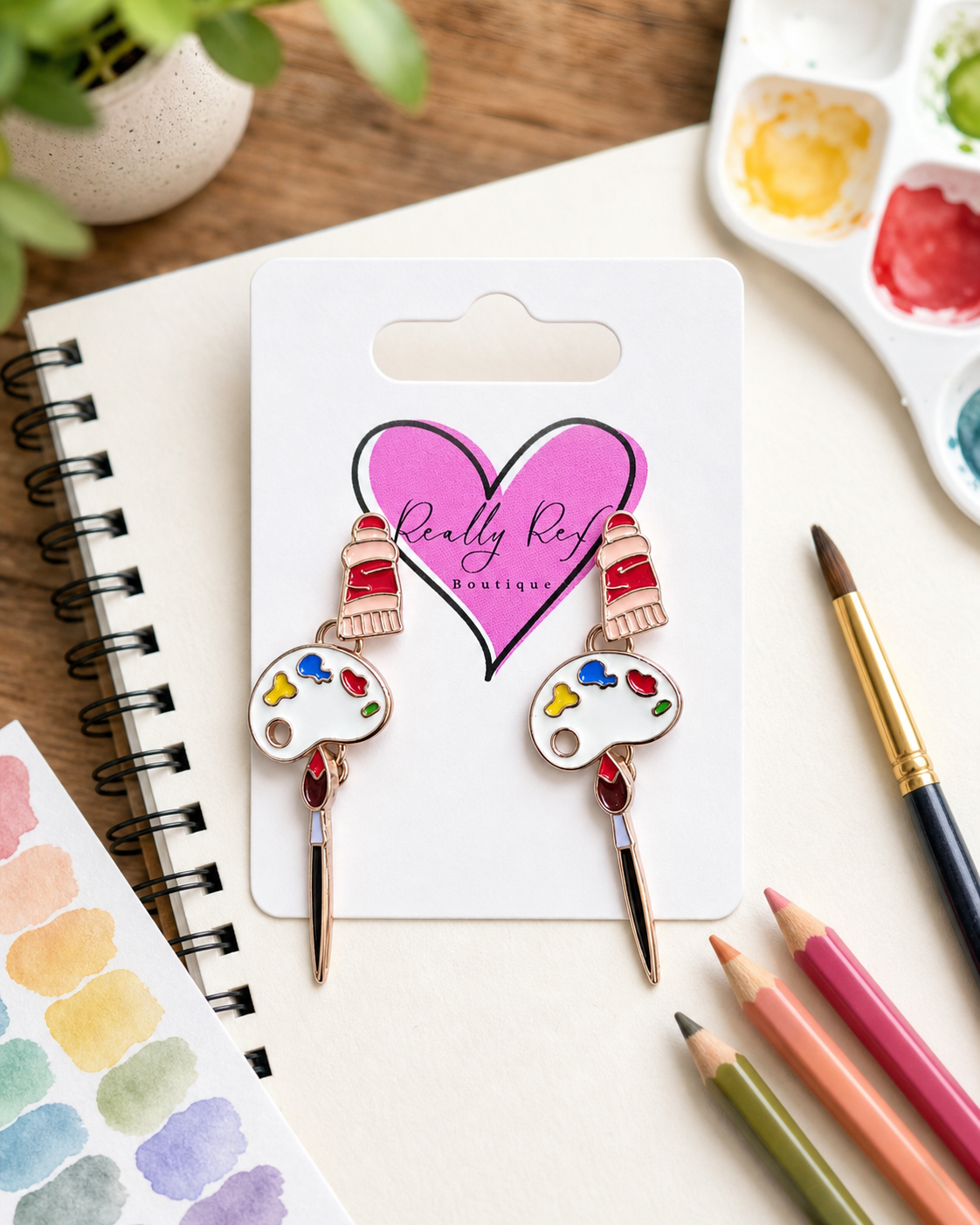 Art Supplies Earrings