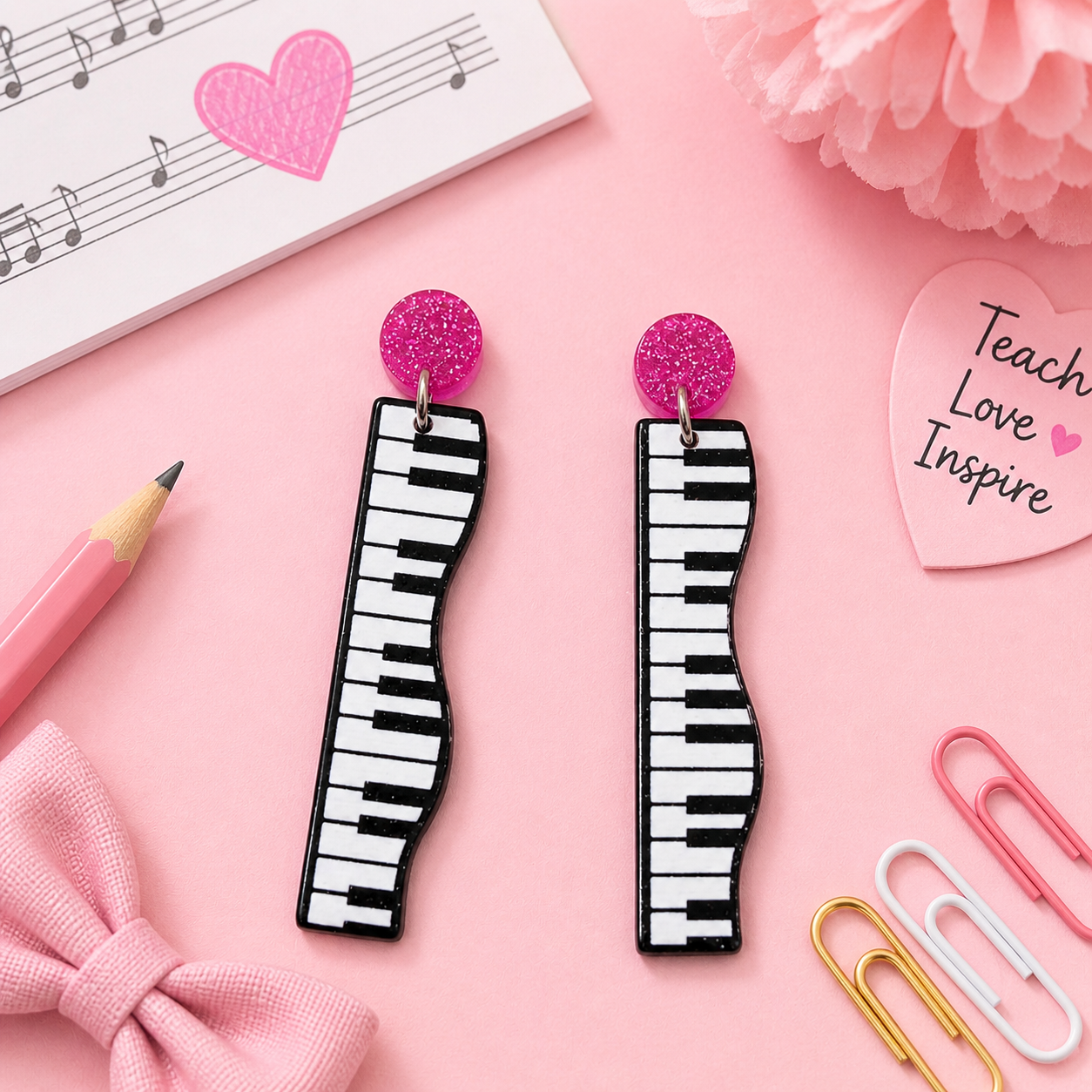 Piano Keys Earrings