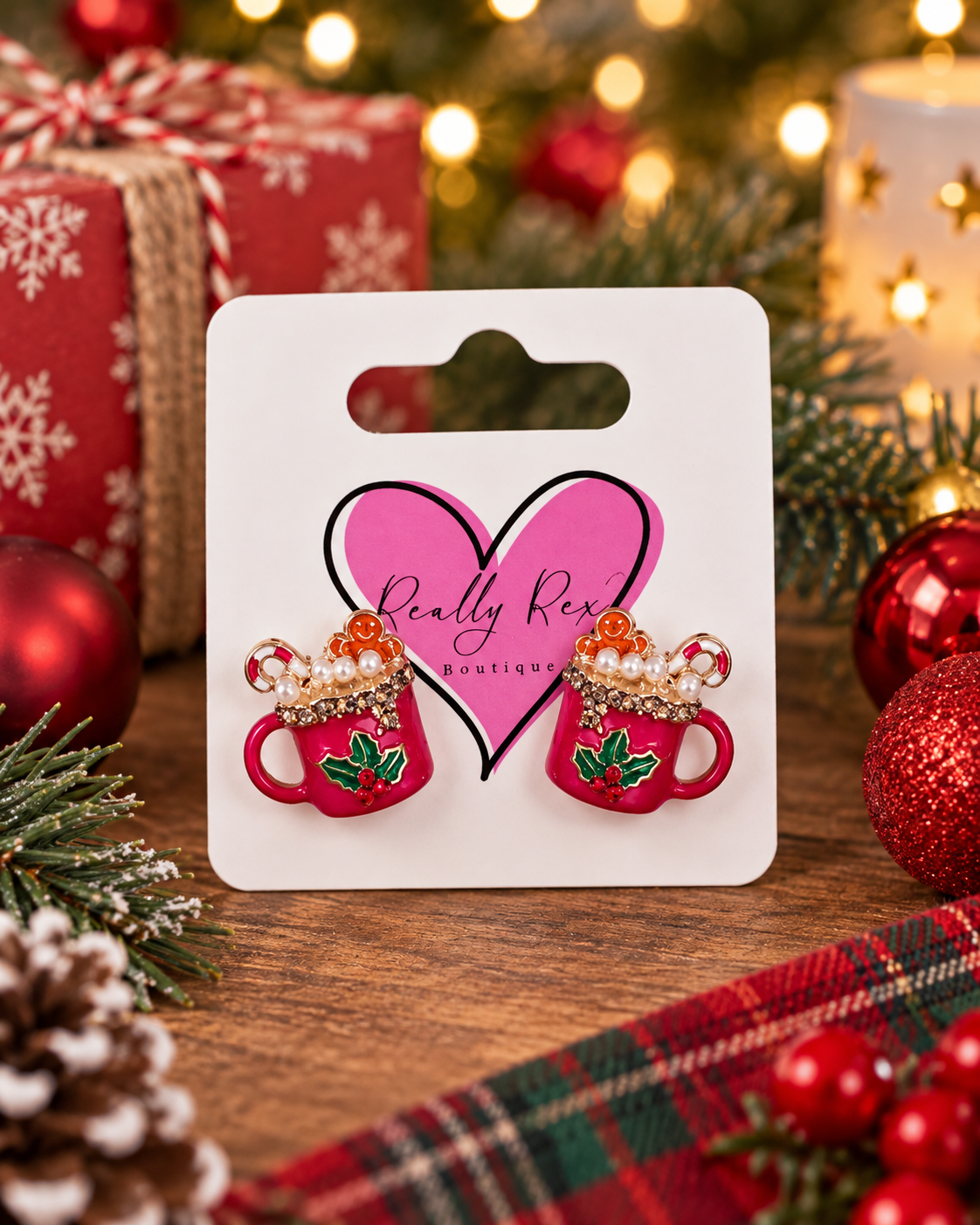 Hot Cocoa Mug Stud Earrings