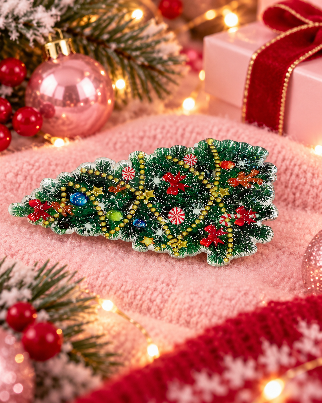Christmas Tree Hair Clip
