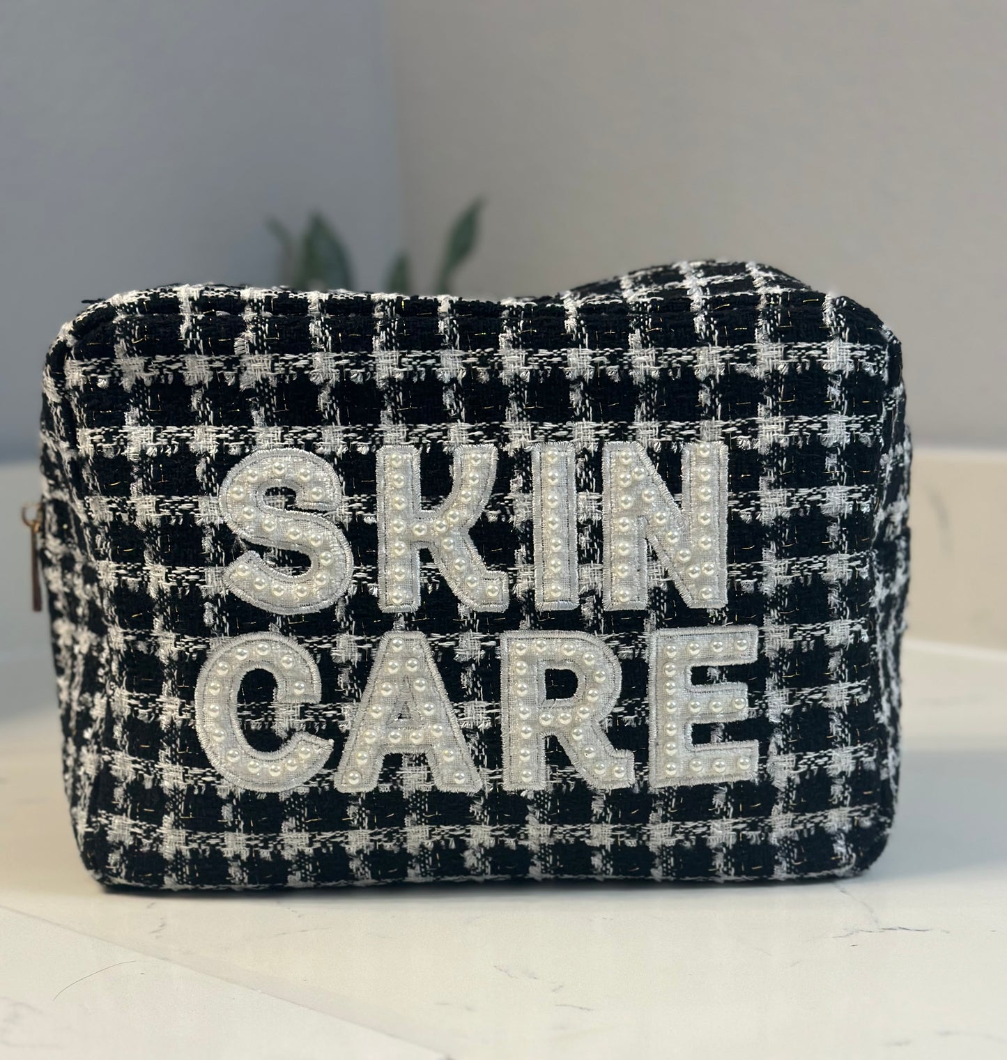 Tweed Skin Care Bag