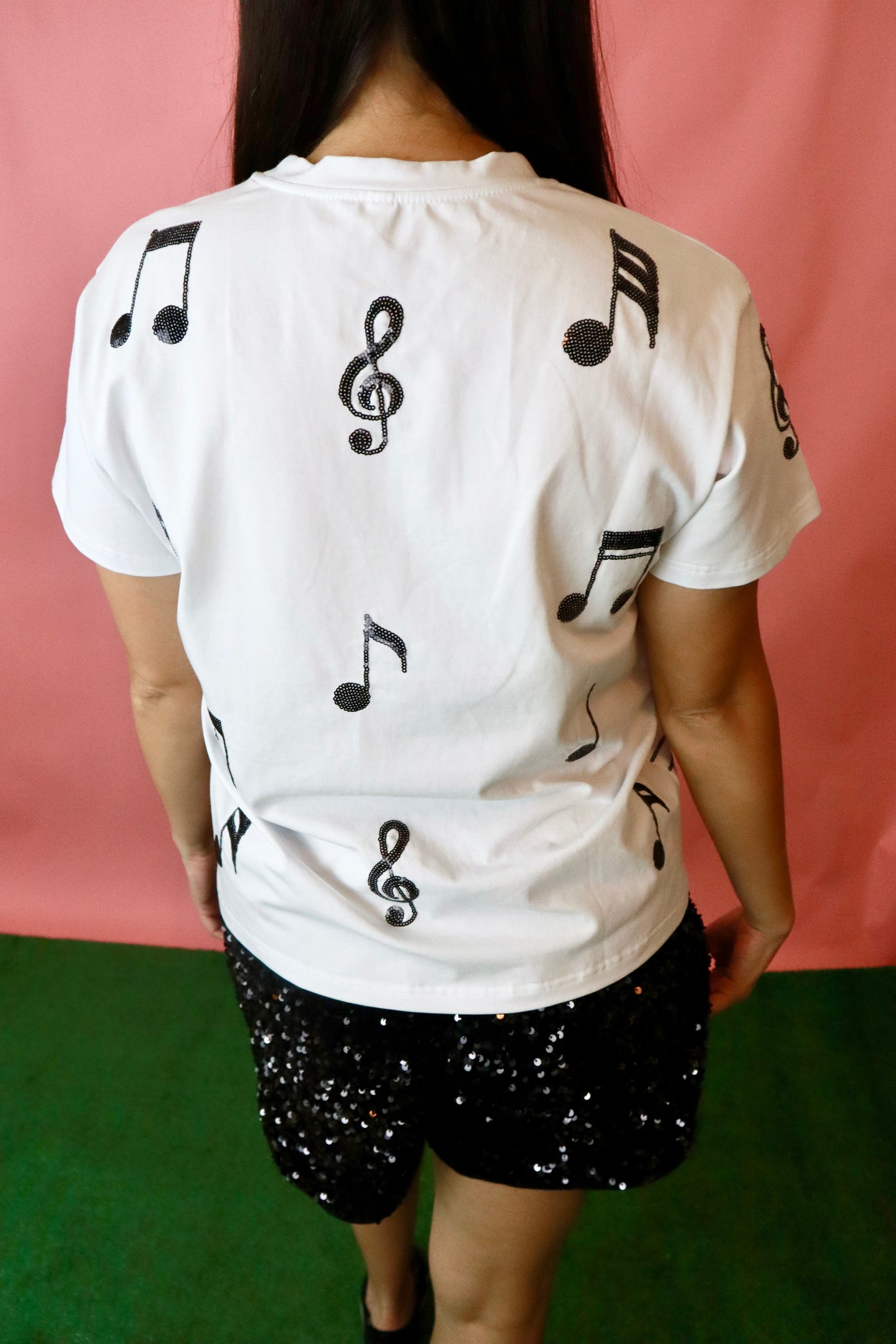 Sequin Music Note Shirt
