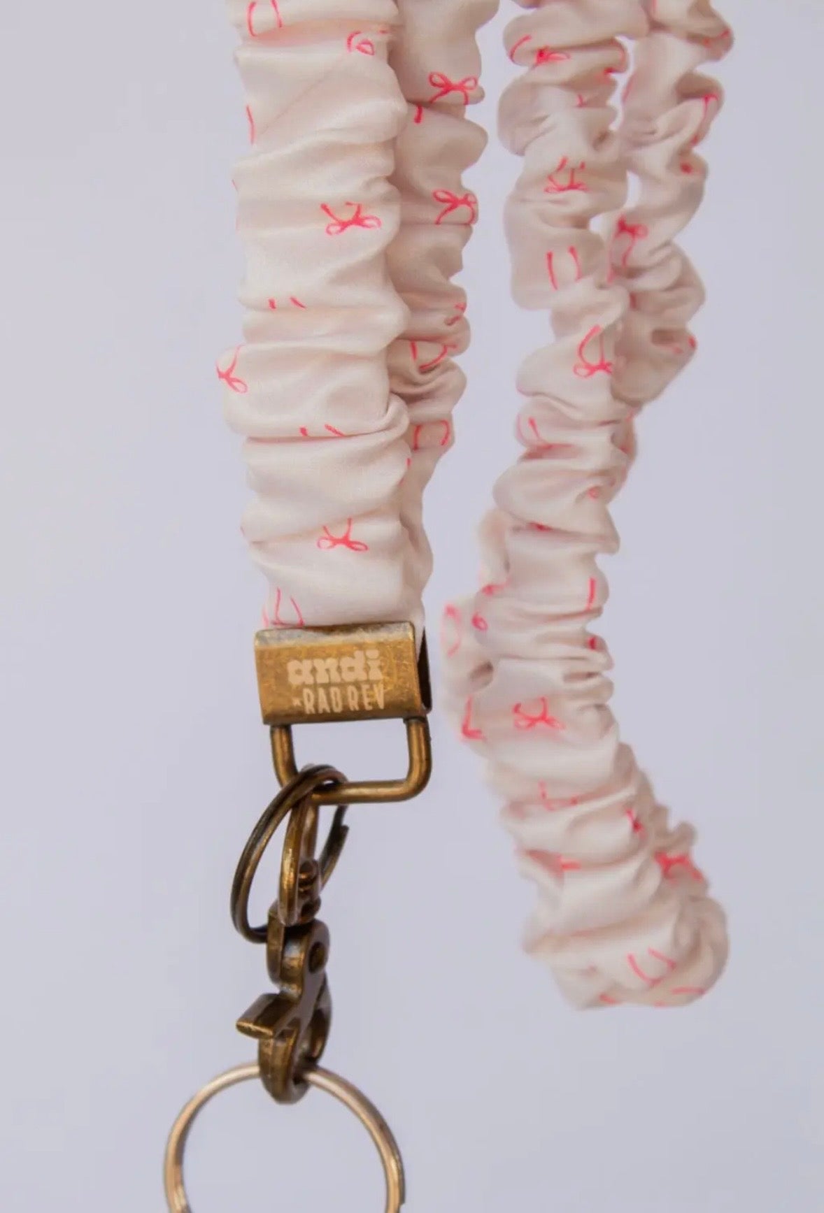 Andi x Rad Rev Pink Bow Lanyard