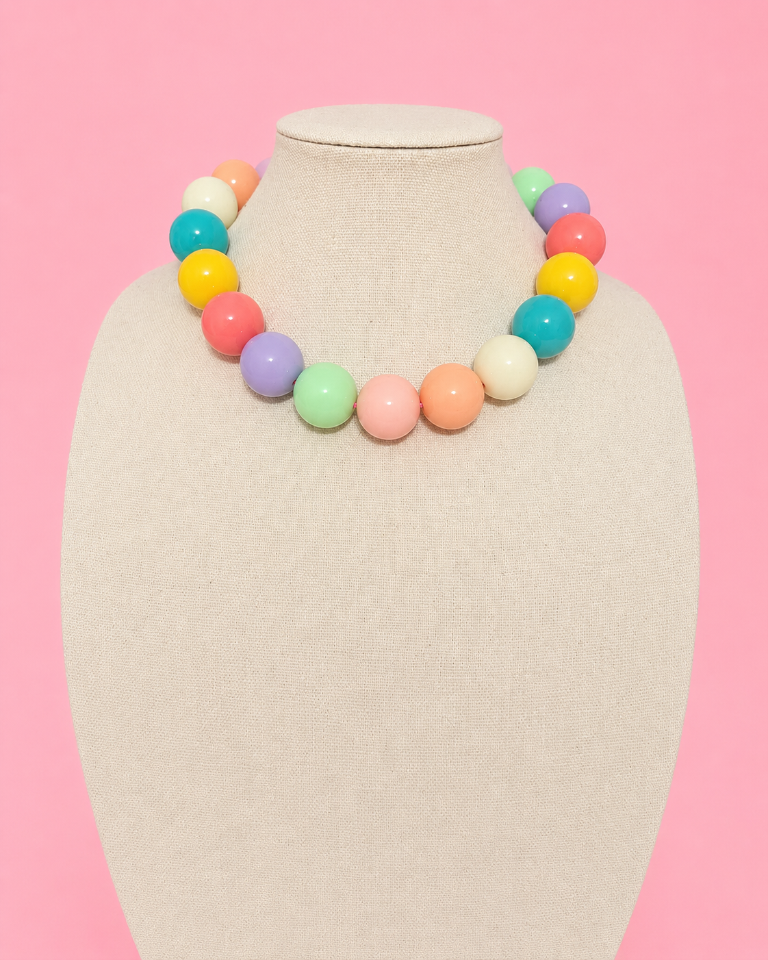 Pastel Gum-ball Necklace