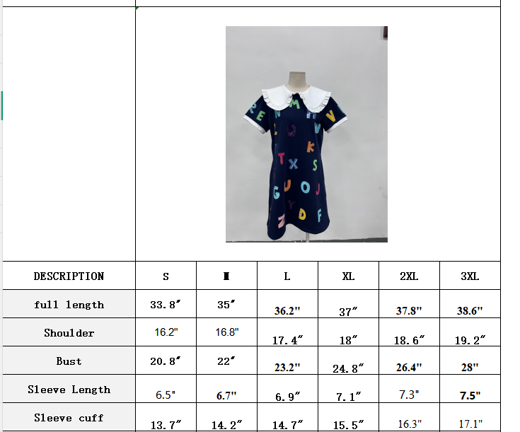 Sequin Navy Alphabet Dress