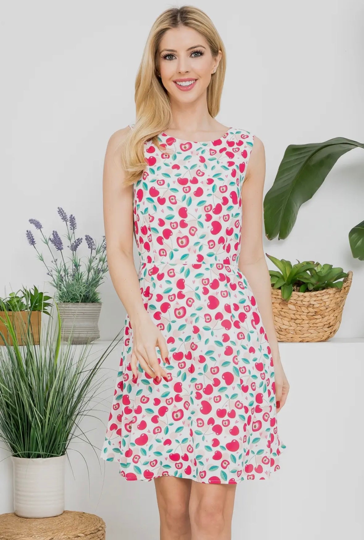 cherry skater dress Cherry Print Skater Dress