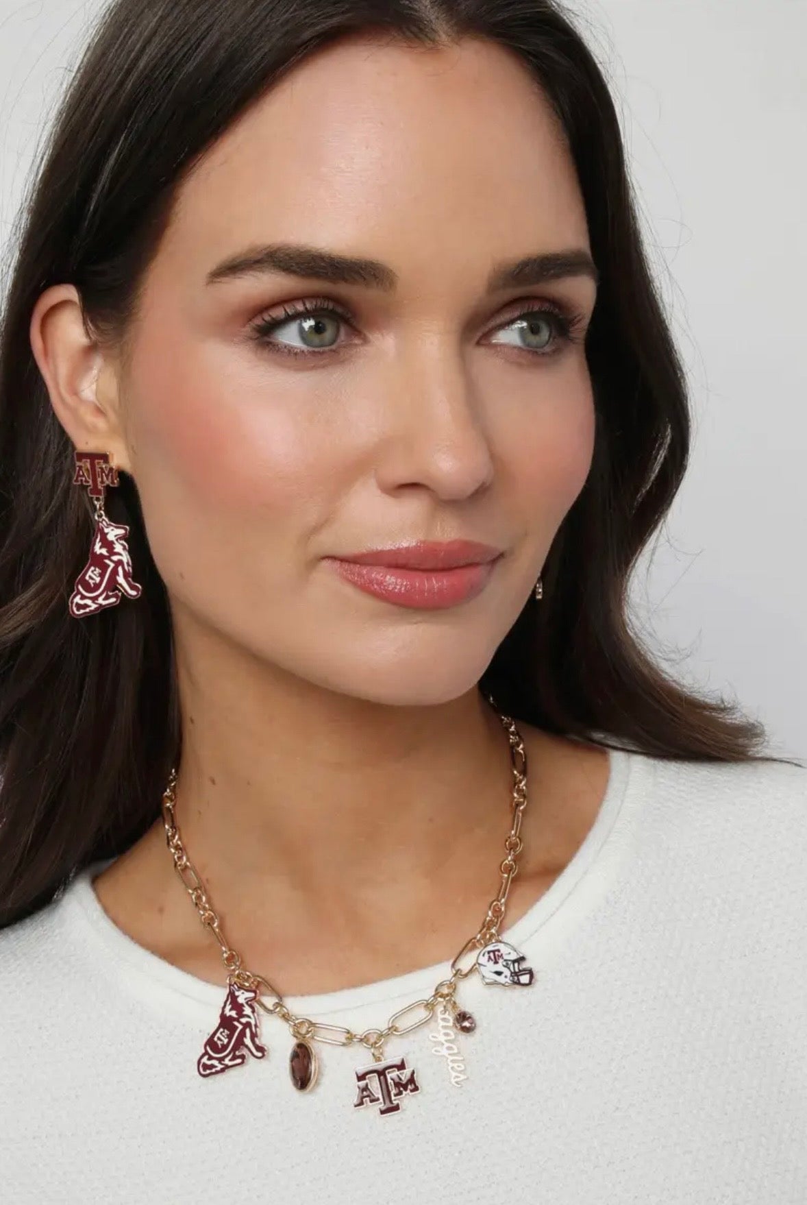 Texas A&M Gameday Charm Necklace