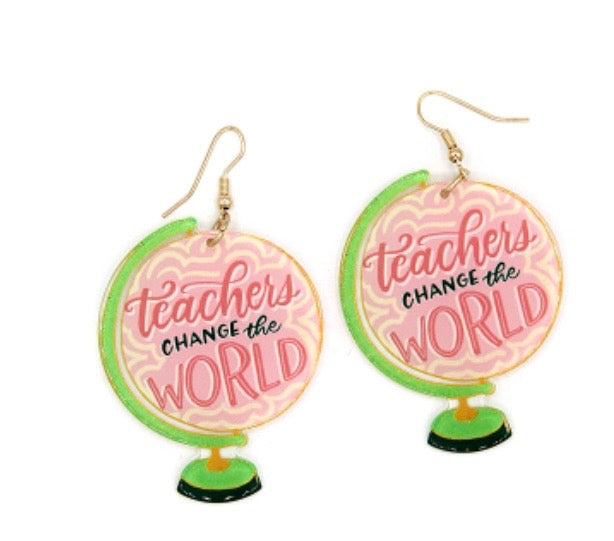 Teachers Change the World Earrings