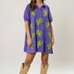 Purple Cactus Sequin Cactus Patch Dress