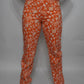 Orange Floral Pants