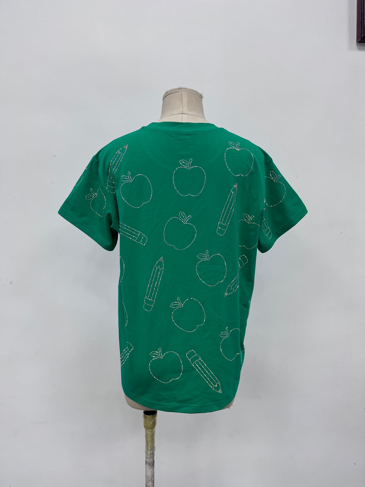 Teacher Themed Rhinestone Top