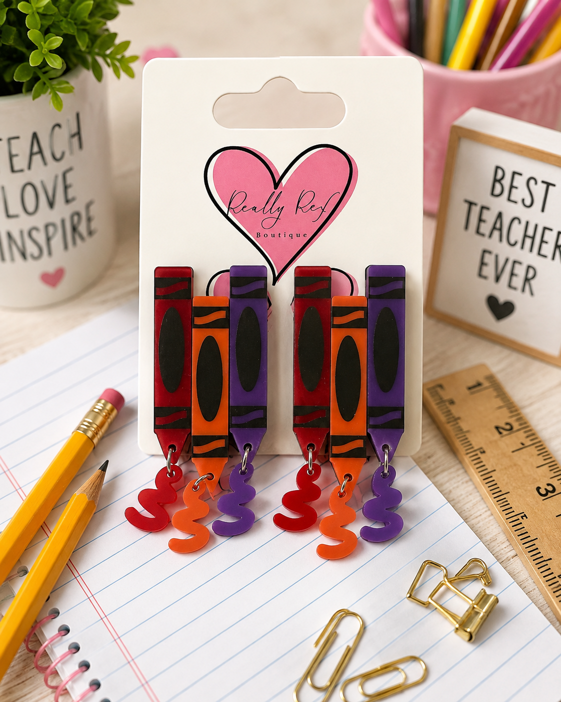 Crayon Scribble Earrings