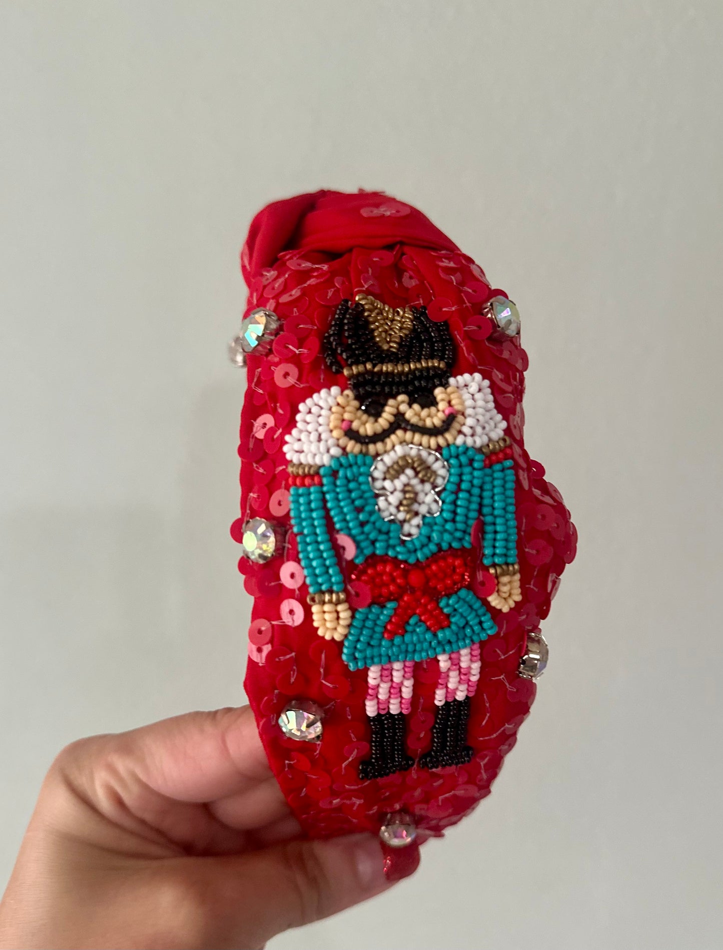 Red Sequin Nutcracker Headband