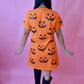 Sequin Pumpkin Faces Dress