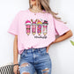 Pink Christmas Pencil Tshirt