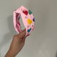 Multi Color Beaded Heart Headband
