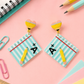 Pencil And Paper Earrings