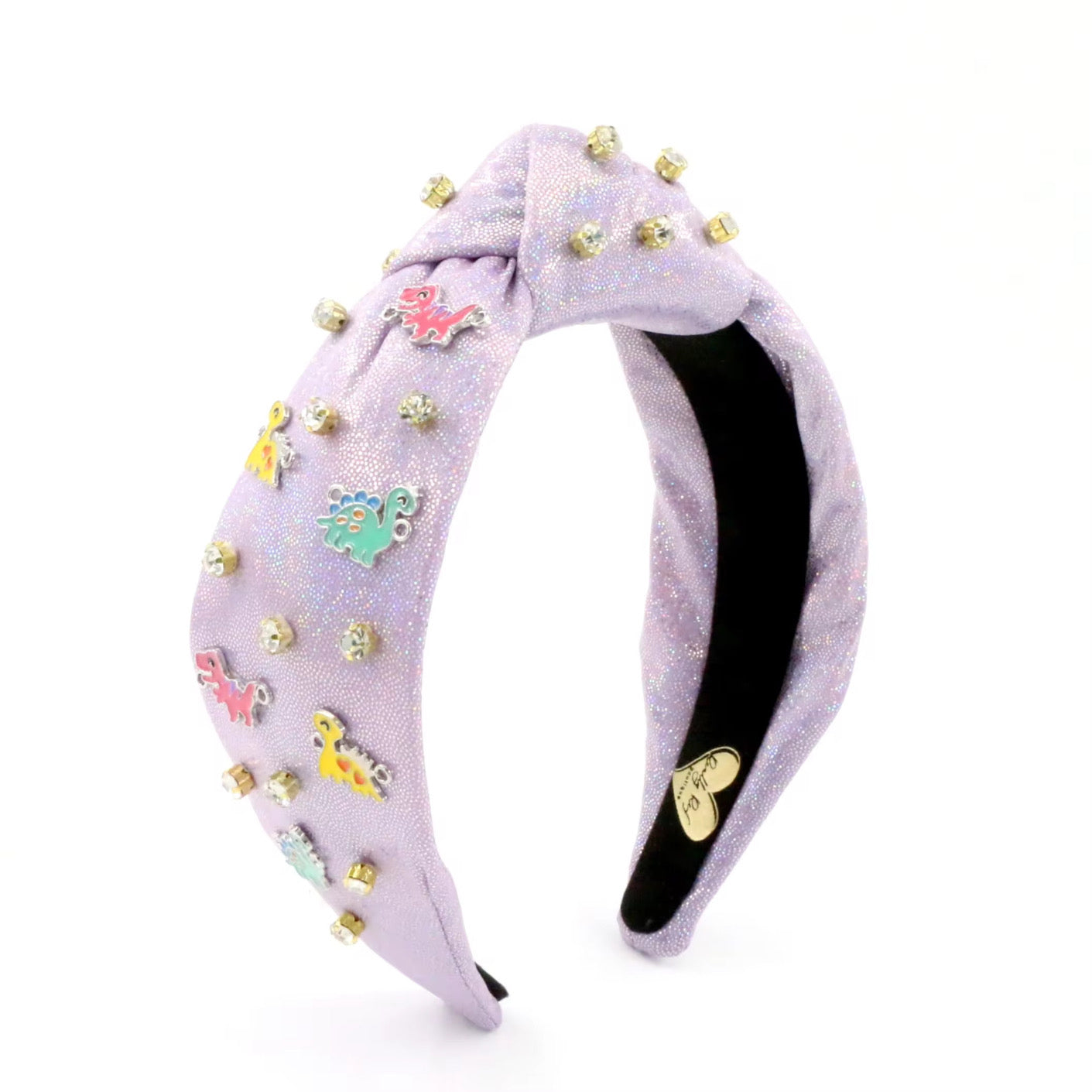 Shiny Purple Dinosaur Jeweled Headband