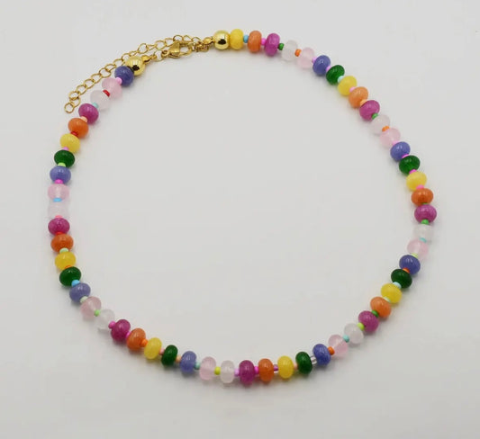 Rainbow Gemstone Necklace