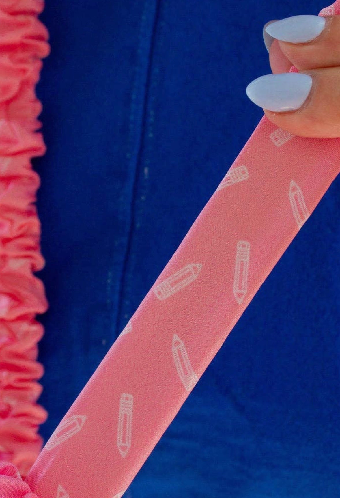Andi X Kaitlyn & Faith Pink Pencil Lanyard