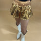 Gold Sequin Skort