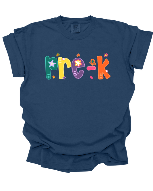 Colorful Grade Level Tee